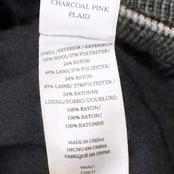 Rails Anders Coat in Charcoal Pink Plaid (Size Small) - Picture 10 of 11